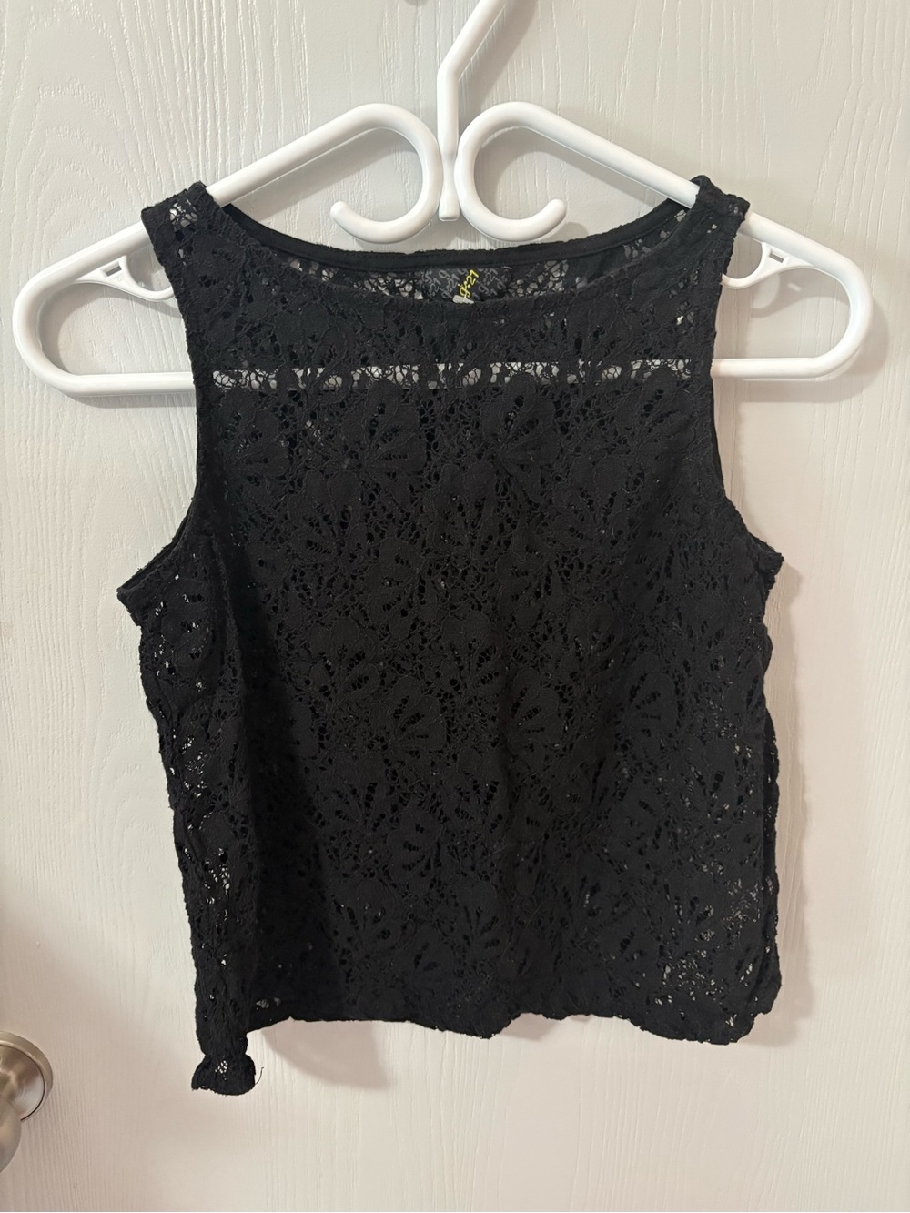3 for $15 G21 Black Lace Sleeveless Women's Top size small